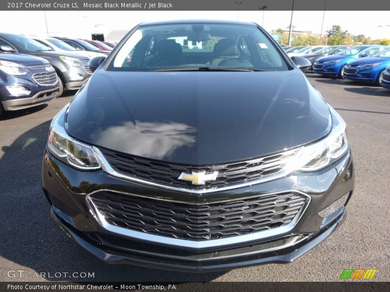 Mosaic Black Metallic / Jet Black 2017 Chevrolet Cruze LS