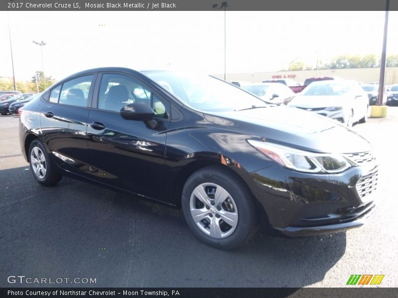 Mosaic Black Metallic / Jet Black 2017 Chevrolet Cruze LS