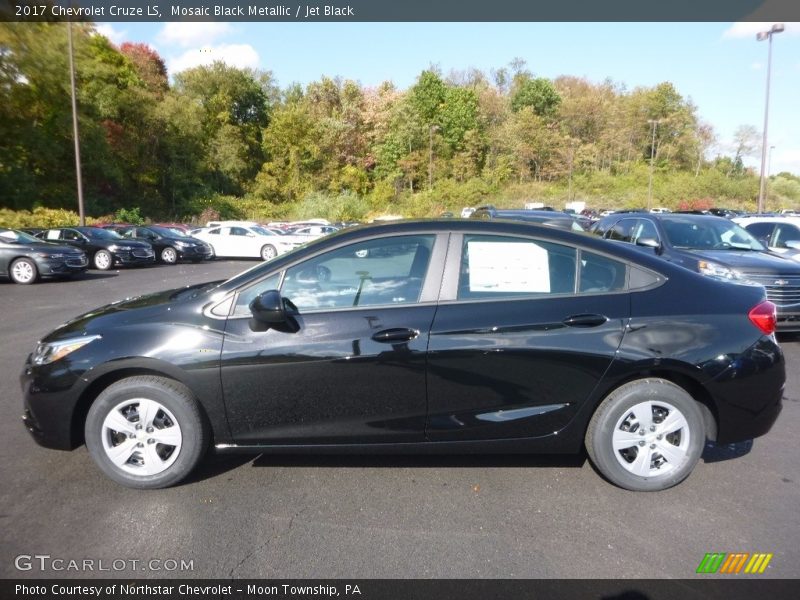 Mosaic Black Metallic / Jet Black 2017 Chevrolet Cruze LS