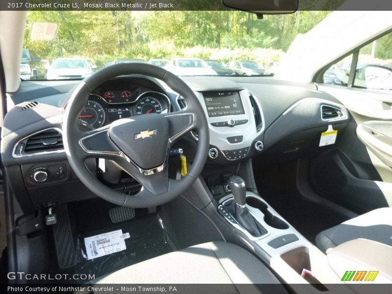 Mosaic Black Metallic / Jet Black 2017 Chevrolet Cruze LS