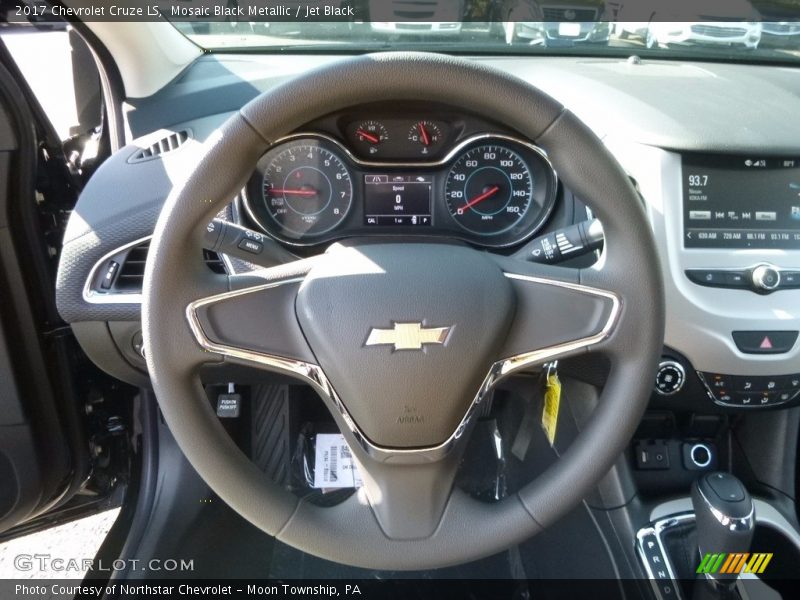 Mosaic Black Metallic / Jet Black 2017 Chevrolet Cruze LS
