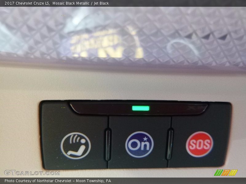 Mosaic Black Metallic / Jet Black 2017 Chevrolet Cruze LS