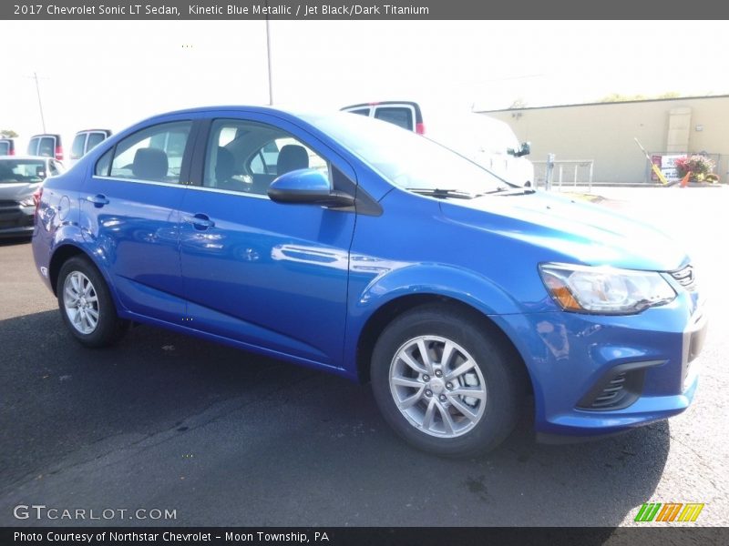 Kinetic Blue Metallic / Jet Black/Dark Titanium 2017 Chevrolet Sonic LT Sedan