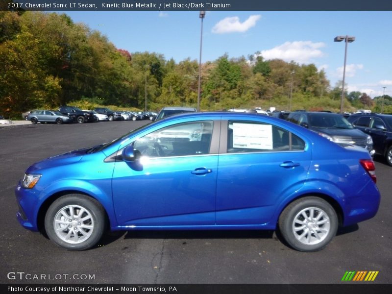 Kinetic Blue Metallic / Jet Black/Dark Titanium 2017 Chevrolet Sonic LT Sedan