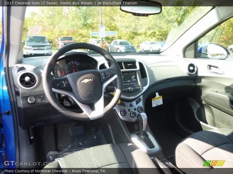 Kinetic Blue Metallic / Jet Black/Dark Titanium 2017 Chevrolet Sonic LT Sedan