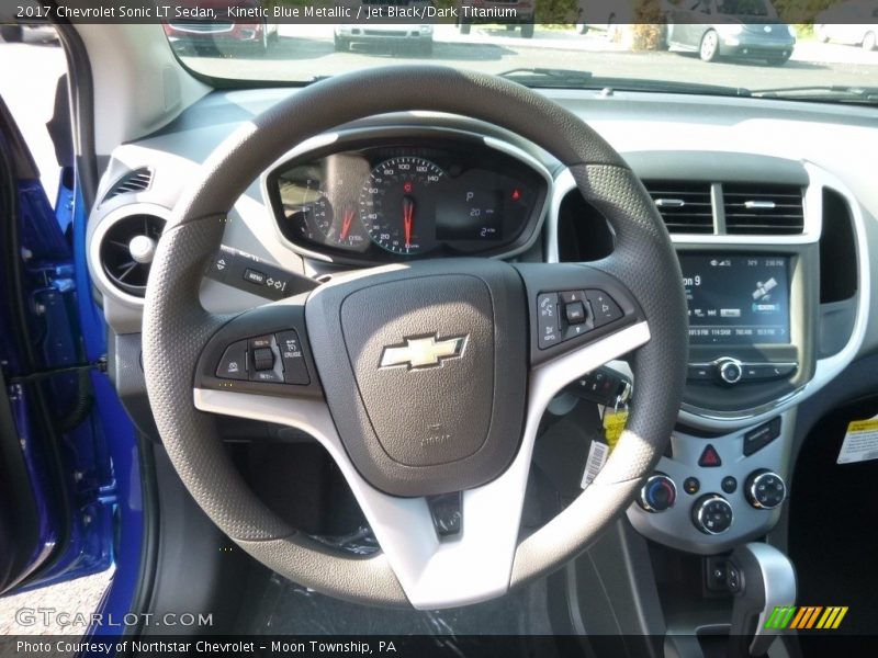 Kinetic Blue Metallic / Jet Black/Dark Titanium 2017 Chevrolet Sonic LT Sedan