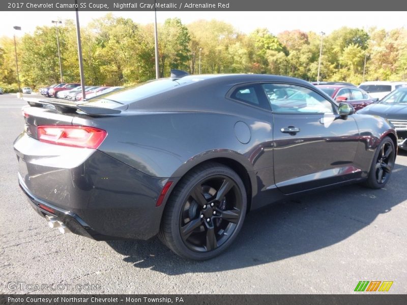 Nightfall Gray Metallic / Adrenaline Red 2017 Chevrolet Camaro SS Coupe