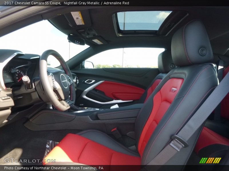Nightfall Gray Metallic / Adrenaline Red 2017 Chevrolet Camaro SS Coupe