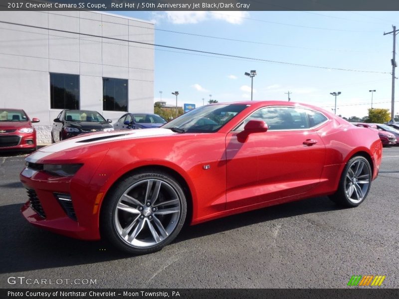 Red Hot / 50th Anniversary Jet Black/Dark Gray 2017 Chevrolet Camaro SS Coupe