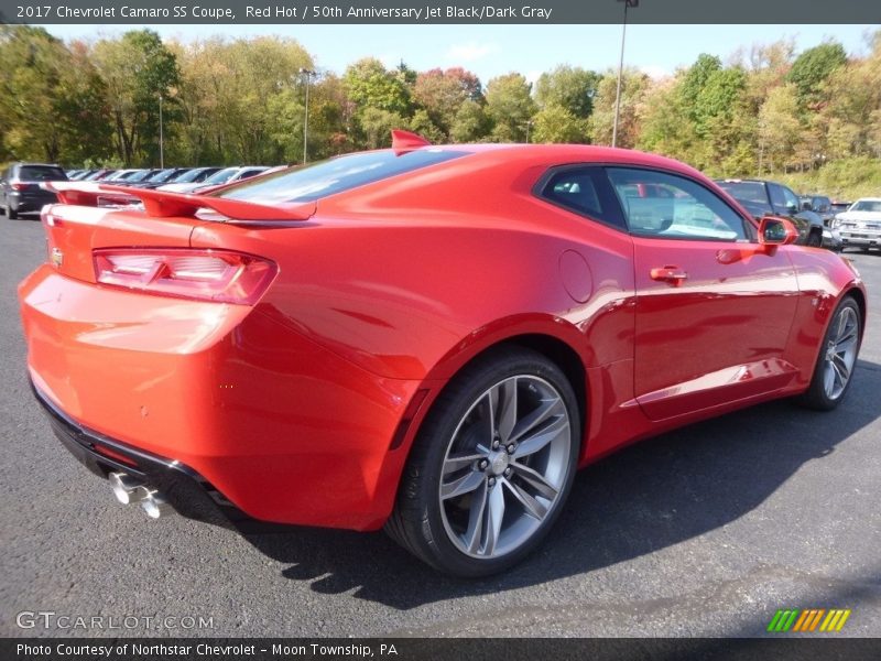 Red Hot / 50th Anniversary Jet Black/Dark Gray 2017 Chevrolet Camaro SS Coupe