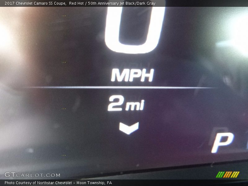 Red Hot / 50th Anniversary Jet Black/Dark Gray 2017 Chevrolet Camaro SS Coupe