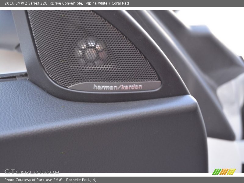 Alpine White / Coral Red 2016 BMW 2 Series 228i xDrive Convertible