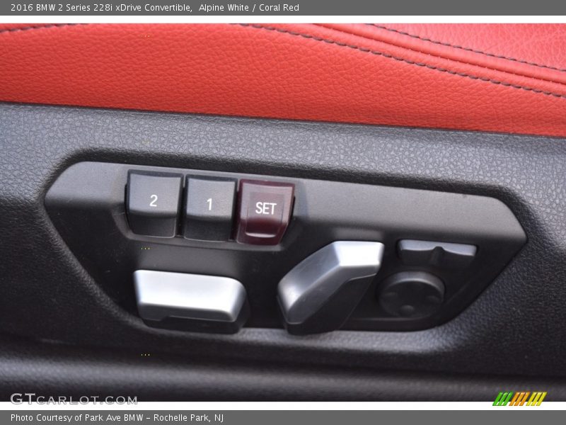 Alpine White / Coral Red 2016 BMW 2 Series 228i xDrive Convertible