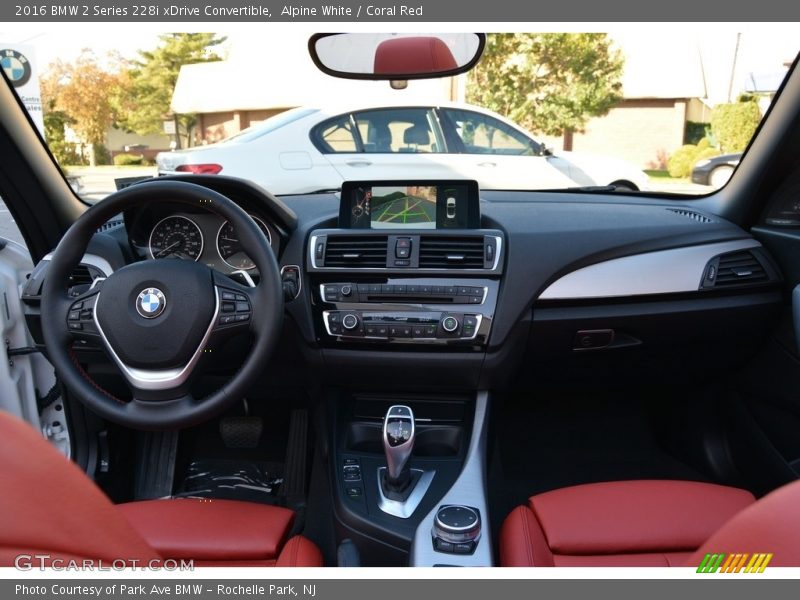 Alpine White / Coral Red 2016 BMW 2 Series 228i xDrive Convertible