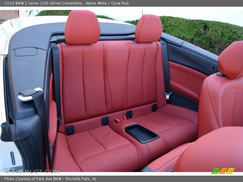 Alpine White / Coral Red 2016 BMW 2 Series 228i xDrive Convertible