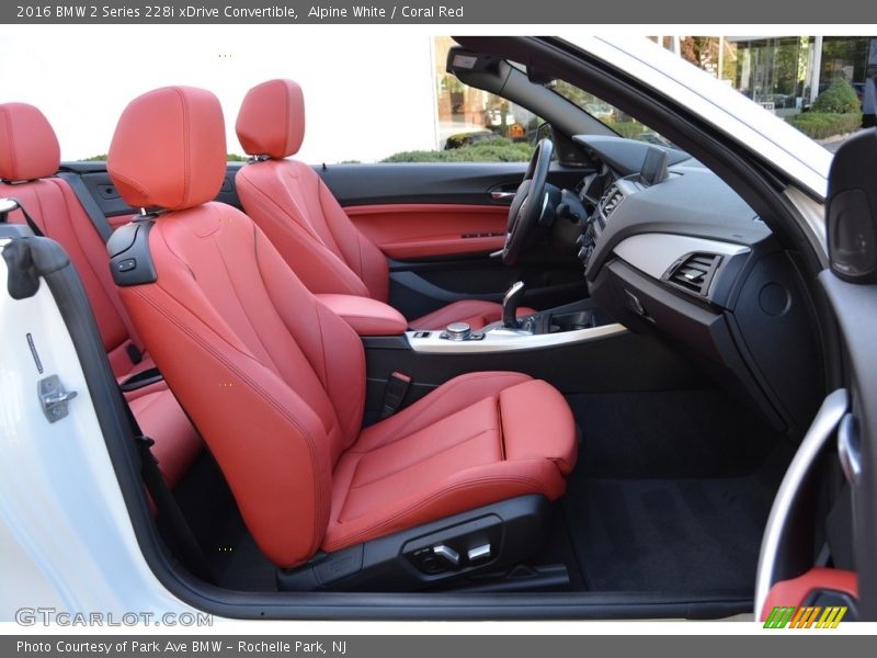 Alpine White / Coral Red 2016 BMW 2 Series 228i xDrive Convertible