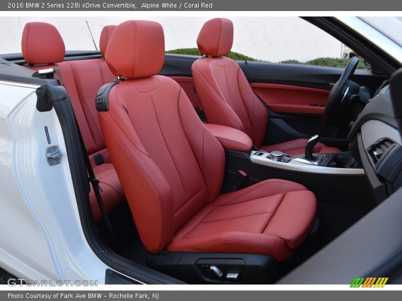 Alpine White / Coral Red 2016 BMW 2 Series 228i xDrive Convertible