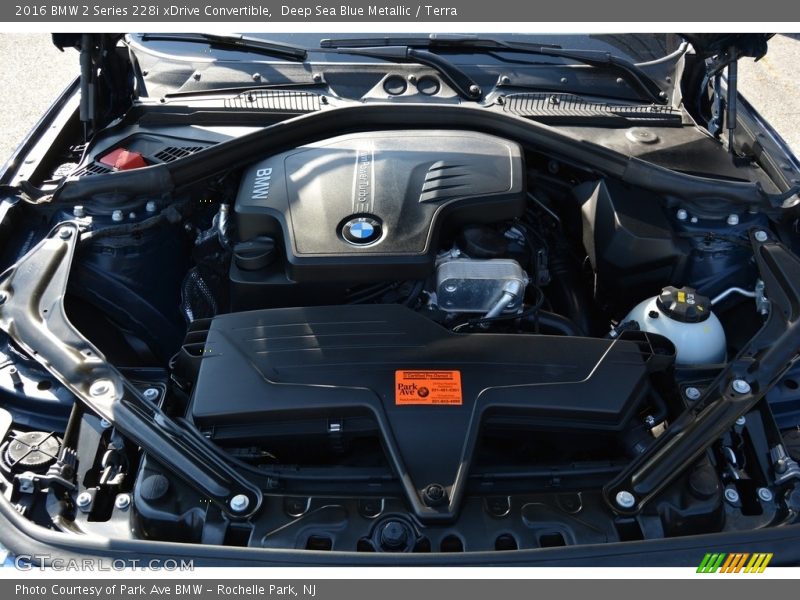 Deep Sea Blue Metallic / Terra 2016 BMW 2 Series 228i xDrive Convertible