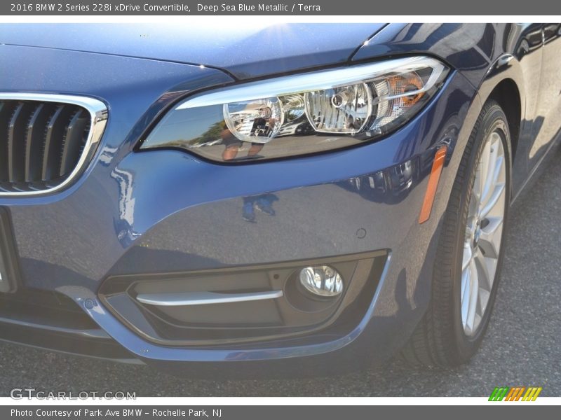 Deep Sea Blue Metallic / Terra 2016 BMW 2 Series 228i xDrive Convertible