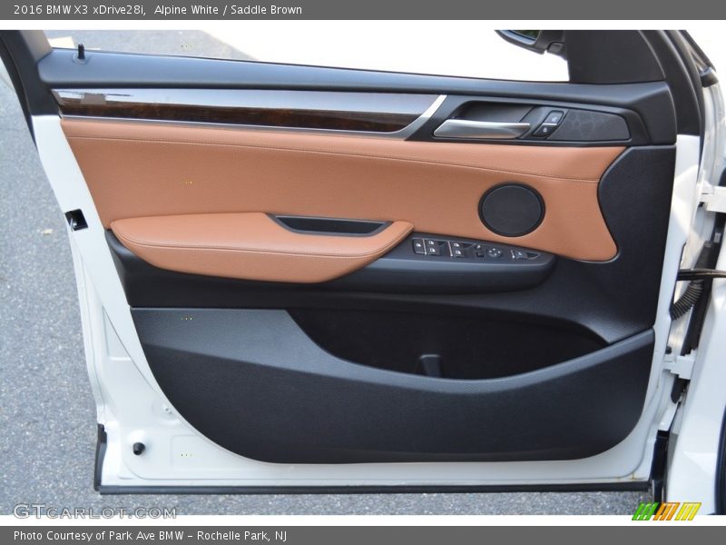 Alpine White / Saddle Brown 2016 BMW X3 xDrive28i