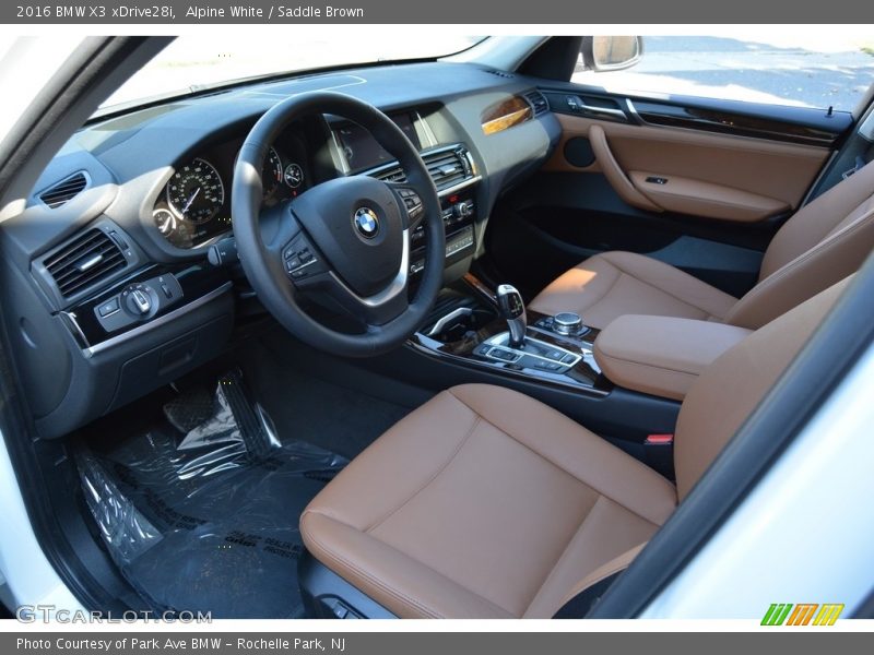 Alpine White / Saddle Brown 2016 BMW X3 xDrive28i