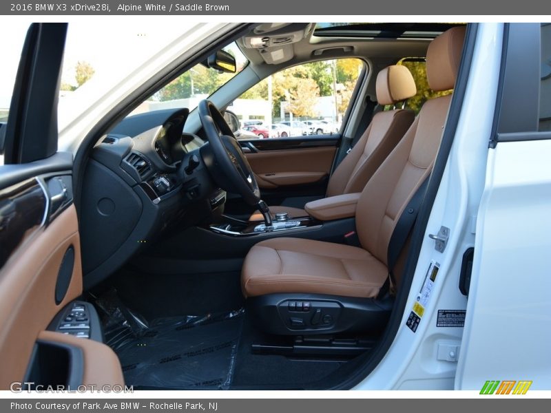 Alpine White / Saddle Brown 2016 BMW X3 xDrive28i
