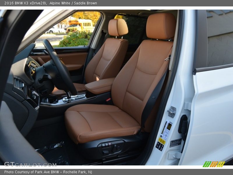 Alpine White / Saddle Brown 2016 BMW X3 xDrive28i