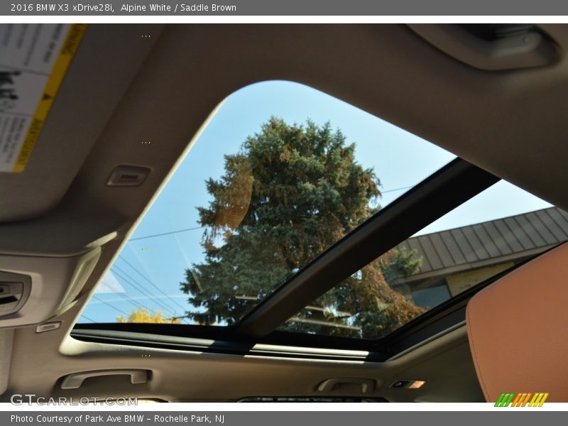 Alpine White / Saddle Brown 2016 BMW X3 xDrive28i