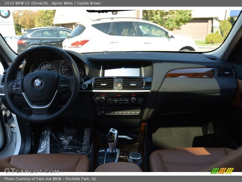 Alpine White / Saddle Brown 2016 BMW X3 xDrive28i