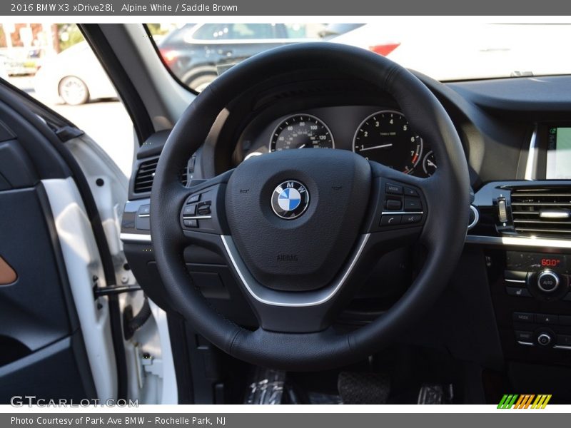 Alpine White / Saddle Brown 2016 BMW X3 xDrive28i