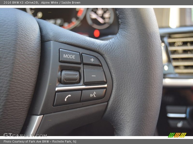Alpine White / Saddle Brown 2016 BMW X3 xDrive28i