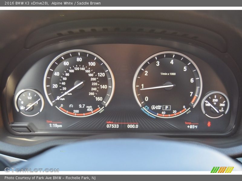 Alpine White / Saddle Brown 2016 BMW X3 xDrive28i