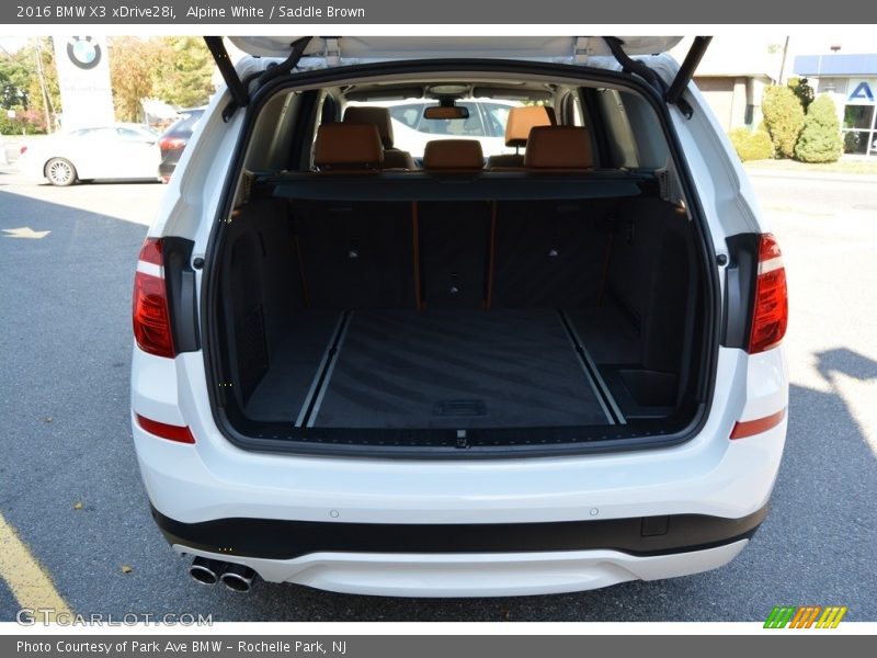 Alpine White / Saddle Brown 2016 BMW X3 xDrive28i