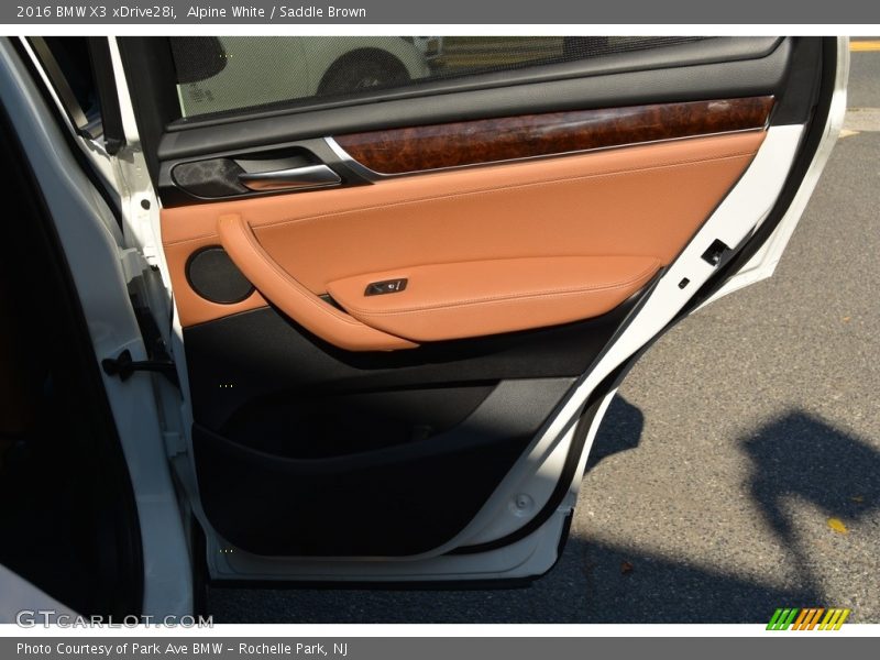Alpine White / Saddle Brown 2016 BMW X3 xDrive28i