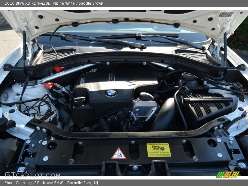 Alpine White / Saddle Brown 2016 BMW X3 xDrive28i