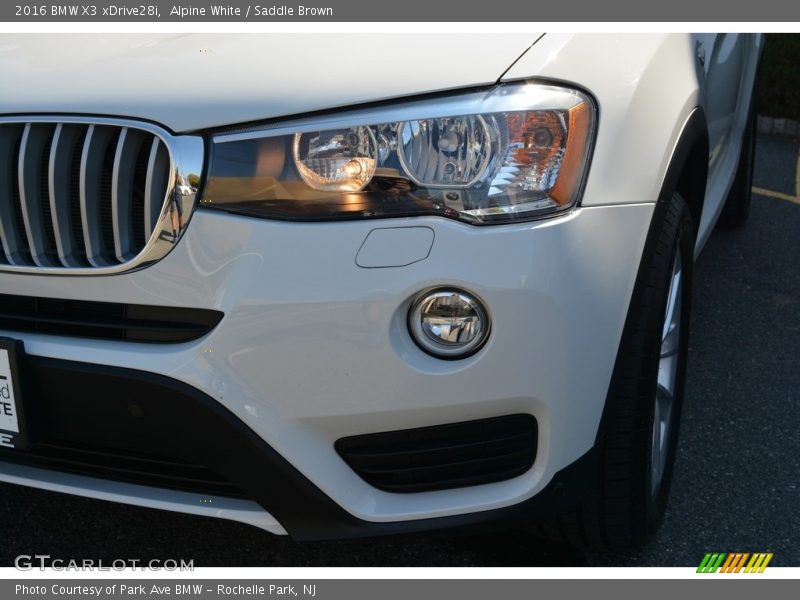 Alpine White / Saddle Brown 2016 BMW X3 xDrive28i