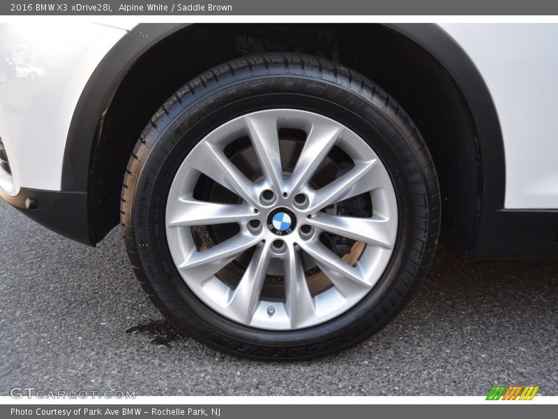 Alpine White / Saddle Brown 2016 BMW X3 xDrive28i