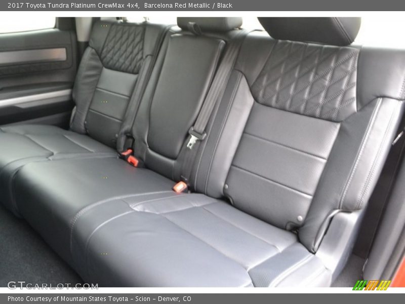 Rear Seat of 2017 Tundra Platinum CrewMax 4x4