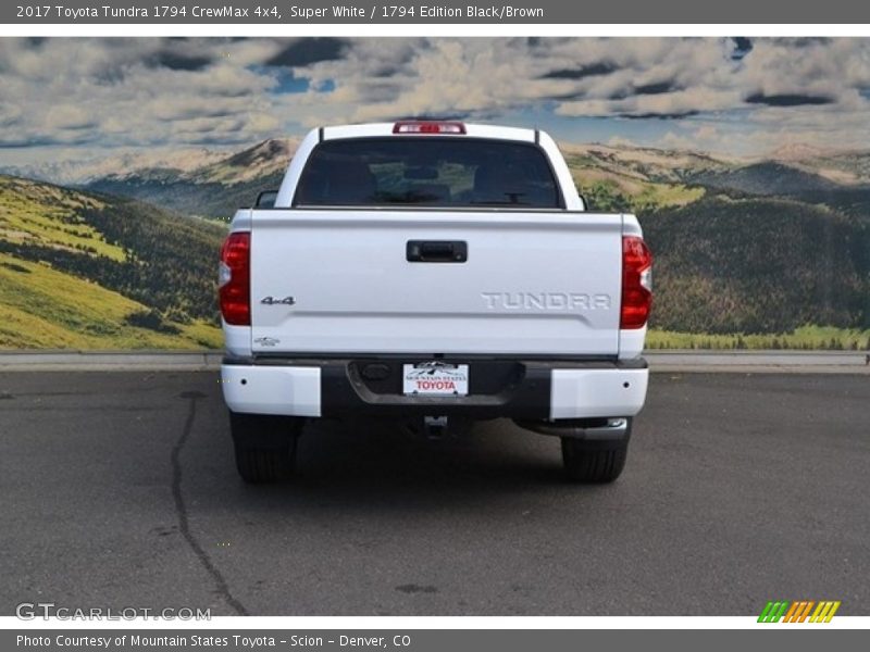 Super White / 1794 Edition Black/Brown 2017 Toyota Tundra 1794 CrewMax 4x4