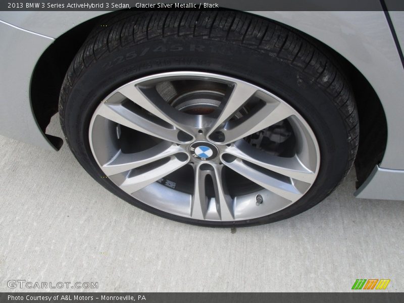 Glacier Silver Metallic / Black 2013 BMW 3 Series ActiveHybrid 3 Sedan