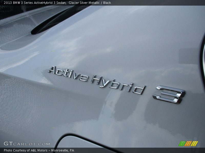 Glacier Silver Metallic / Black 2013 BMW 3 Series ActiveHybrid 3 Sedan
