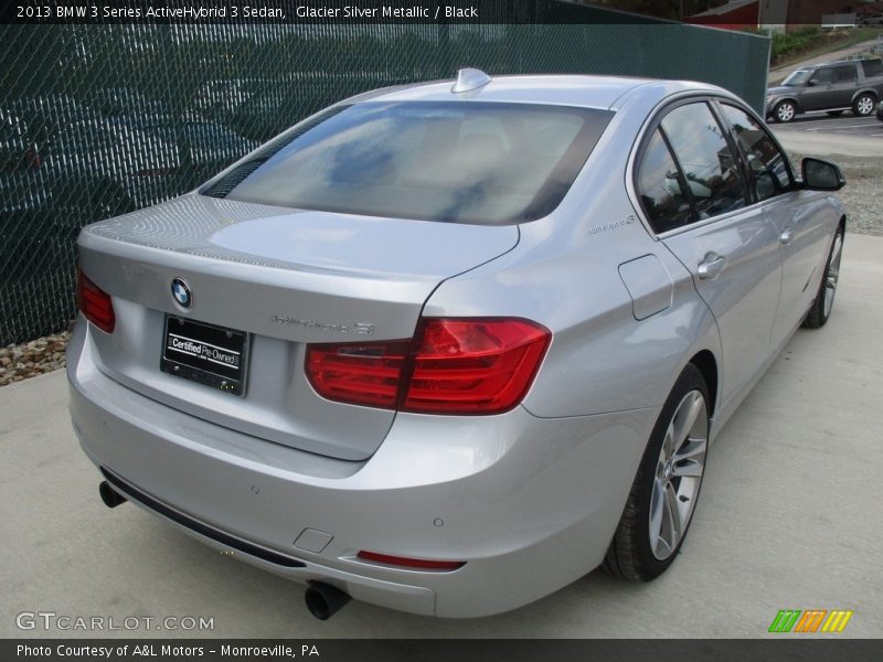 Glacier Silver Metallic / Black 2013 BMW 3 Series ActiveHybrid 3 Sedan
