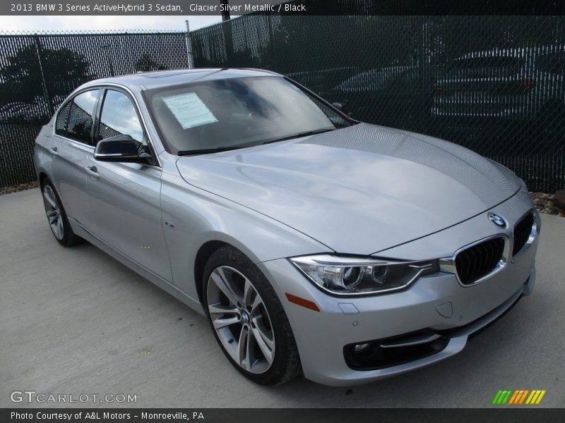 Glacier Silver Metallic / Black 2013 BMW 3 Series ActiveHybrid 3 Sedan