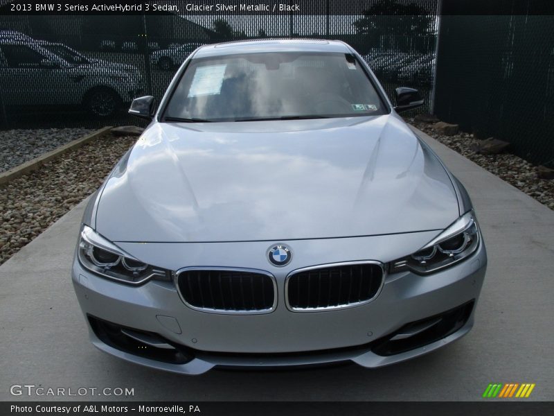 Glacier Silver Metallic / Black 2013 BMW 3 Series ActiveHybrid 3 Sedan