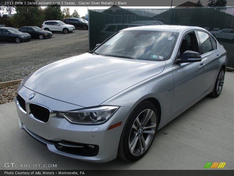 Glacier Silver Metallic / Black 2013 BMW 3 Series ActiveHybrid 3 Sedan