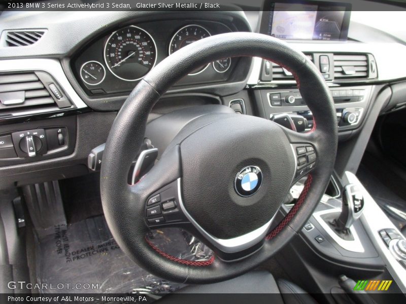 Glacier Silver Metallic / Black 2013 BMW 3 Series ActiveHybrid 3 Sedan