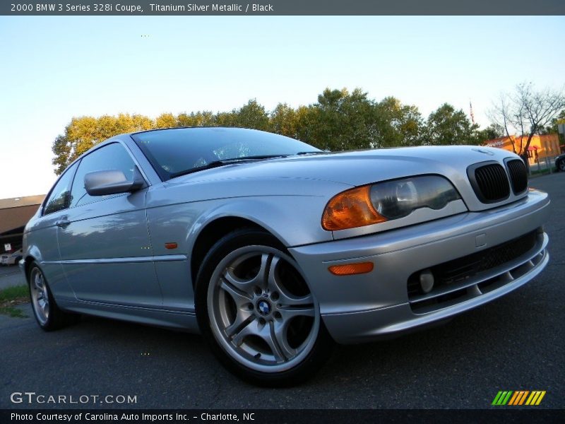 Titanium Silver Metallic / Black 2000 BMW 3 Series 328i Coupe