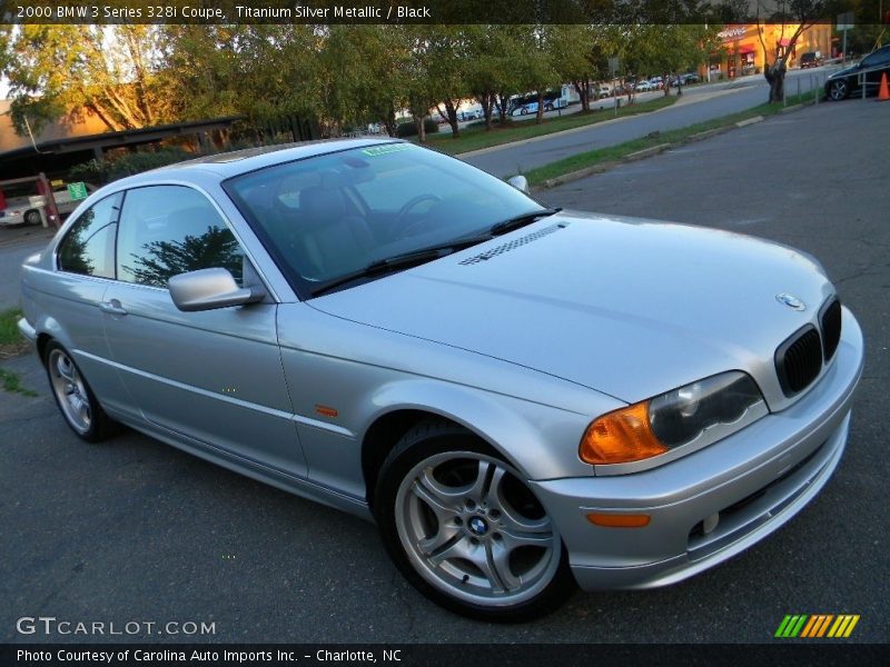 Titanium Silver Metallic / Black 2000 BMW 3 Series 328i Coupe