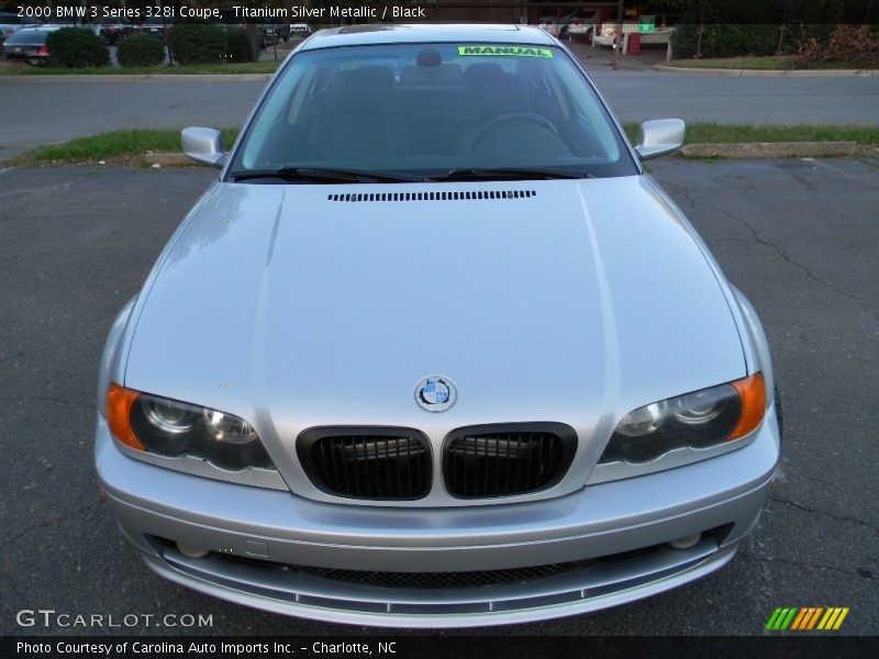 Titanium Silver Metallic / Black 2000 BMW 3 Series 328i Coupe