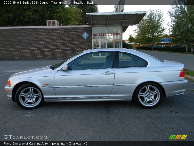 Titanium Silver Metallic / Black 2000 BMW 3 Series 328i Coupe